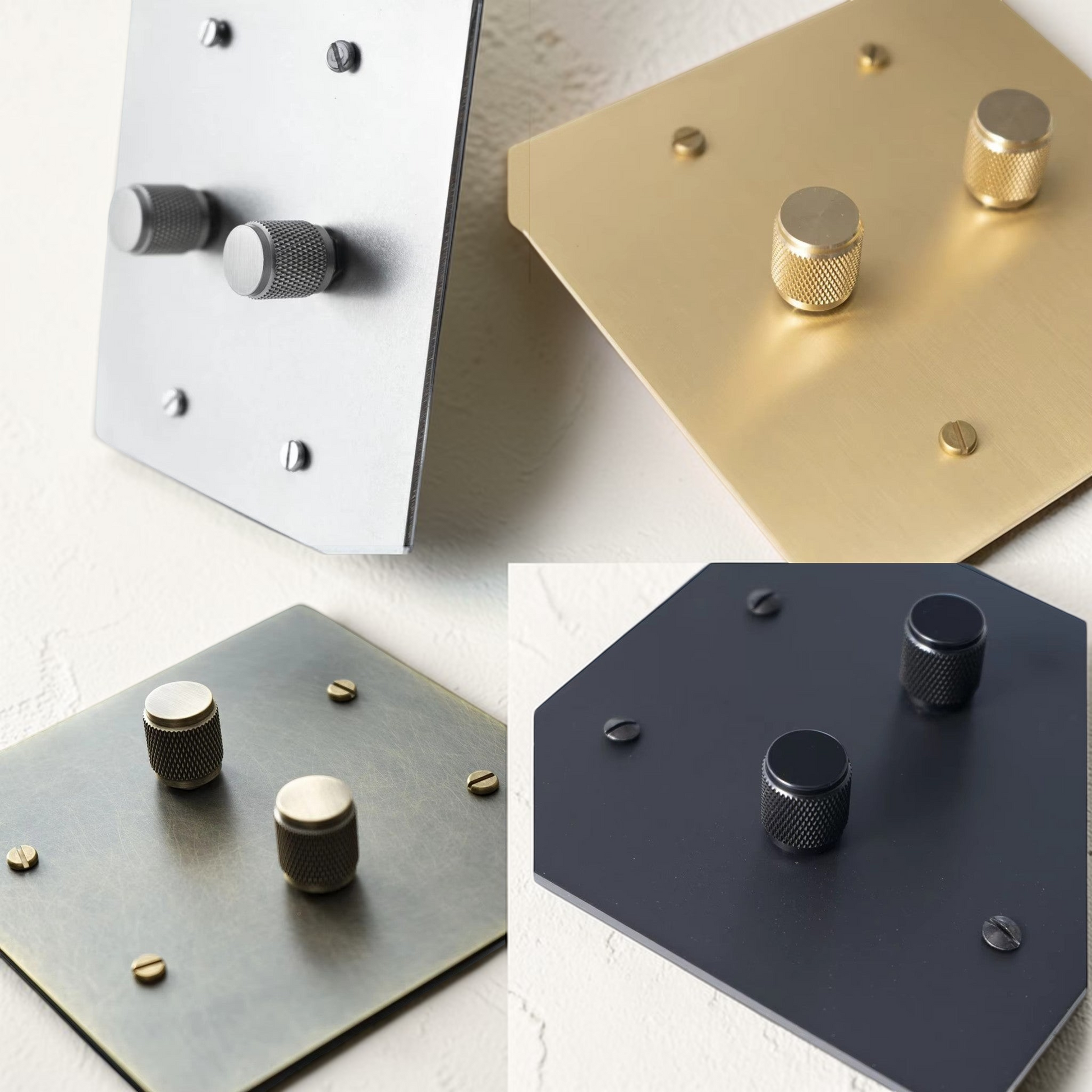 Black brass retro toggle light switch plate

Golden black brass dimmer switch wall plate

Custom engraved black brass switch cover

Luxury retro wall switch with toggle and outlet

Vintage black brass electrical switch plate