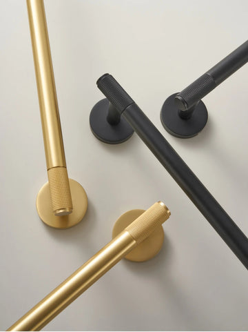 NOREX Knurled Brass Bathroom Accessories