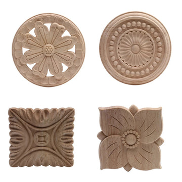 Round Wood Applique Onlay