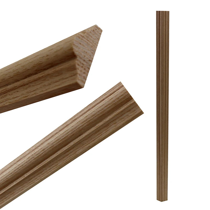 Unpainted ornate carved line wood applique molding for furniture edges and mirror frame decoration
