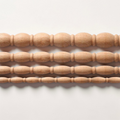Semi-Circular, Single Gourd Lin, Unpainted Carved Line Bars for Edges Frames Mirror, Onlay wood carving lines, Carved Wood Molding