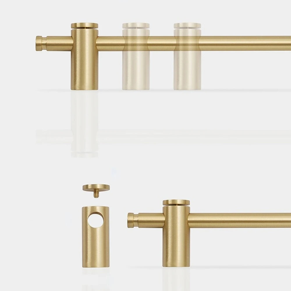 NordicLux adjustable brass bar handle in gold”

“Pure copper long cabinet handle with adjustable hole distance”

“Modern gold luxury pull for wardrobes and kitchen cabinets”

“Extra long solid brass drawer handle”

“Minimalist Nordic brass handle for cupboards and furniture”