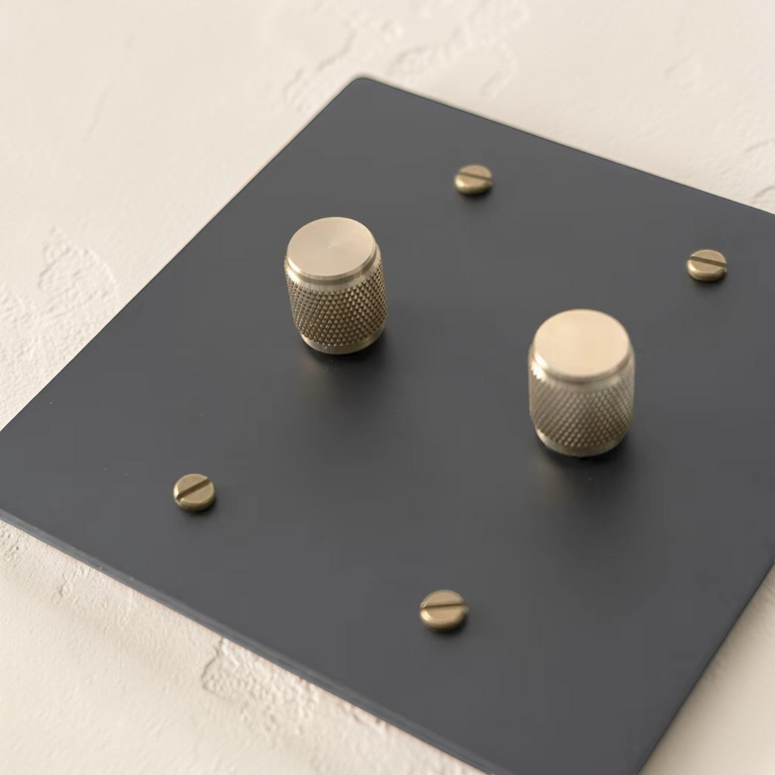 BRASIVA Custom Brass Retro Dimmer Switch Plate