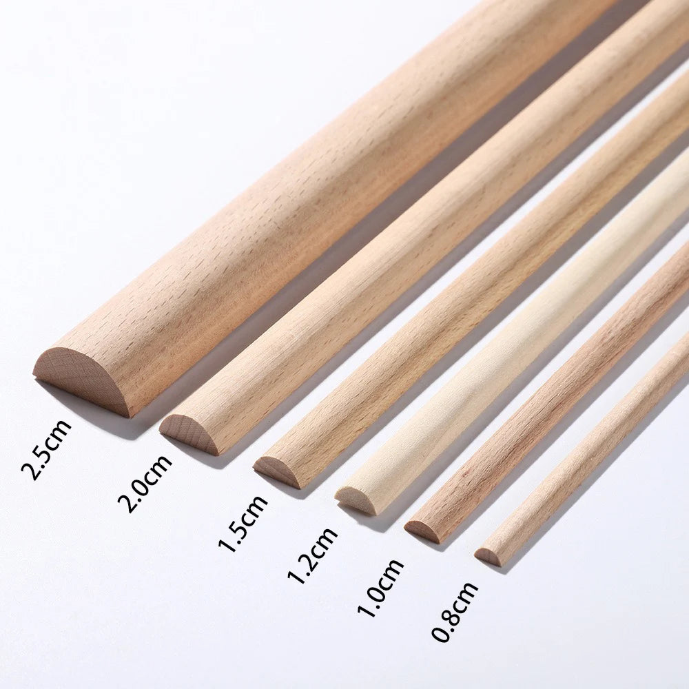 Half Round Rope Twist Moulding,Unpainted Carved Line Bars for Edges Frames Mirror, Onlay wood carving lines,  Wall Mirror Trim Decals