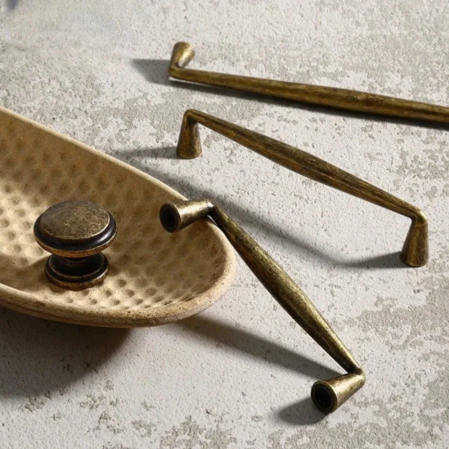 BAMBURA Antique Silver & Bronze Cabinet Handles