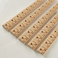 Decorative wood carved line bars for mirror frames and wall edge trim.