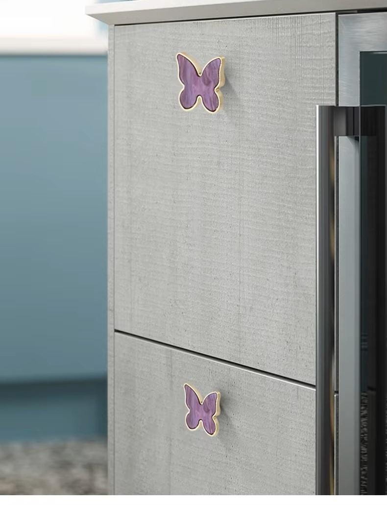 Butterfly-Shaped Knobs | Cabinet | Drawer Handles | Kitchen & Furniture Pulls | Leaf-Shaped | Furniture Decor | Kitchen Cabinet Handle
