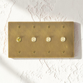 Aged brass toggle light switch plate in retro style”

“Solid brass dimmer switch with vintage finish”

“Retro multi-gang brass toggle switch panel”

“Aged brass electrical wall switch for home interiors”