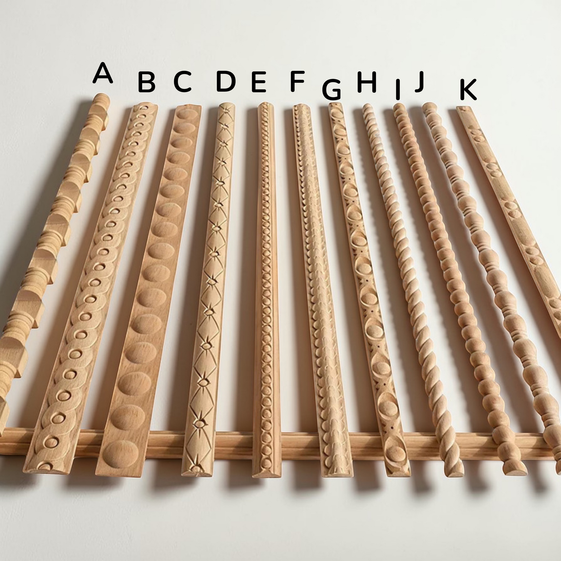 Decorativas Madera, Wood Molding Trim, Unpainted Carved Line Bars for Edges Frames Mirror, Onlay wood carving lines, Furniture Decorations