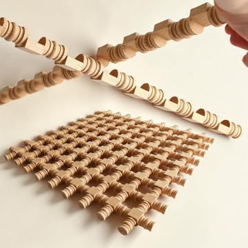 Interlocking wooden wall panel trim and carved line bar for seamless architectural decoration.
