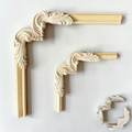 Wall Molding Kit, Wall Trim Kit, Corner Applique Onlay, Onlay wood carving lines, Carved Wood Molding for Wall Mirror Trim Decals