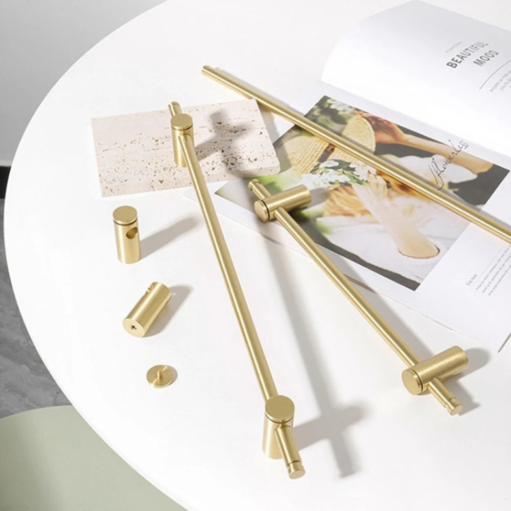NordicLux adjustable brass bar handle in gold”

“Pure copper long cabinet handle with adjustable hole distance”

“Modern gold luxury pull for wardrobes and kitchen cabinets”

“Extra long solid brass drawer handle”

“Minimalist Nordic brass handle for cupboards and furniture”