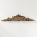 1 pcs 8''to32'' Unpainted Wood Carved Applique Onlay, Furniture Carving Art Decor, Home Wall Embellishments, Flat Back, Corner flower