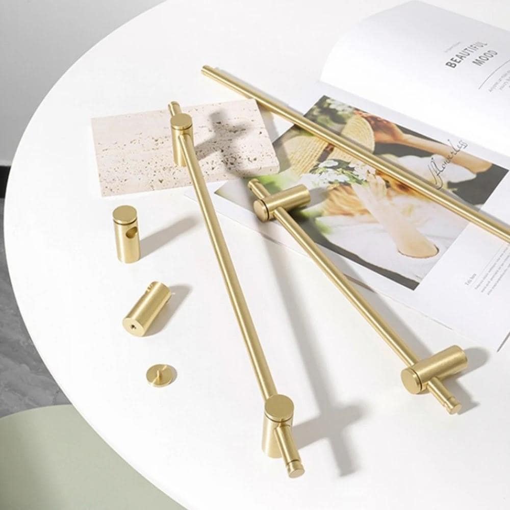 Aurelio adjustable gold brass long cabinet handle

Modern luxury solid brass wardrobe handle

Extra long gold drawer pull adjustable