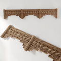 Scalloped wood trim molding for furniture and mirror frame decoration.
