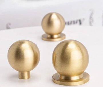 Mini Gold Sphere Drawer Knobs for Cabinets