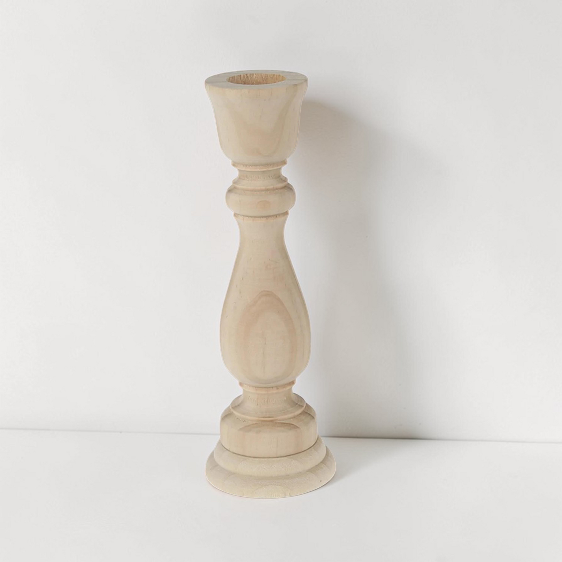 | Rustic Wedding Centerpieces | Farmhouse Table Décor, Wooden Candlestick Holders for Home and Events