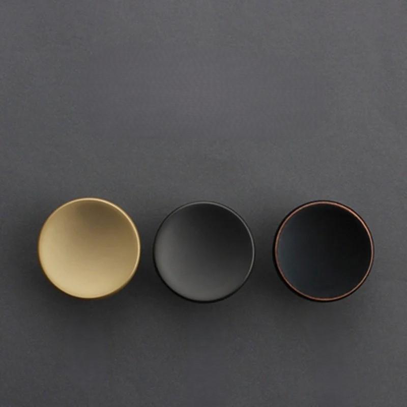 NORDYRA Flat Round Cabinet Knob – Nordic Style Drawer Pull