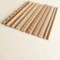 Decorative wood carved line bars for mirror frames and corner cabinet edge trim.