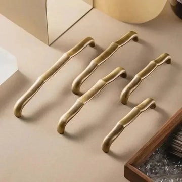 Retro brass cabinet knob in aged bronze finish